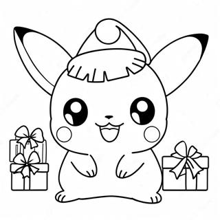 Weihnachts Pikachu Ausmalbilder