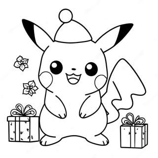 Weihnachts Pikachu Ausmalbild 100139-38786