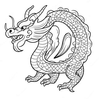 Chinesischer Drache Ausmalbild 100777-39285