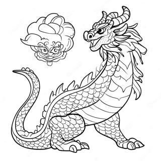 Majestatischer Chinesischer Drache Ausmalbild 100778-39289