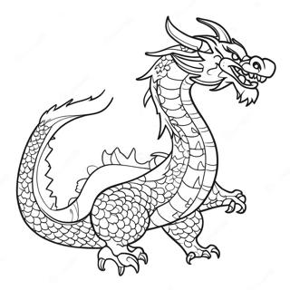 Majestatischer Chinesischer Drache Ausmalbild 100778-39290