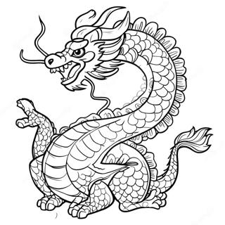 Majestatischer Chinesischer Drache Ausmalbild 100778-39292