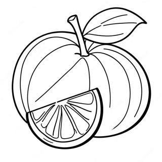 Helles Orangenfrucht Ausmalbild 100855-39351