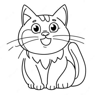 Niedliche Orange Katze Ausmalbild 100856-39353