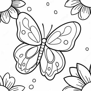 Lebendige Orange Schmetterling Ausmalbild 100858-39363