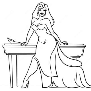 Jessica Rabbit In Glamouroser Pose Ausmalbild 101241-39651