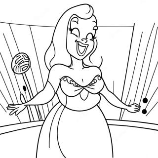 Jessica Rabbit Singt Auf Der Buhne Ausmalbild 101242-39653