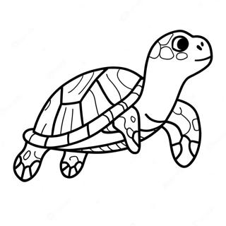 Gluckliche Meeresschildkrote Beim Schwimmen Ausmalbild 101294-39699