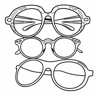 Coole Sonnenbrillen Ausmalbild 101343-39842