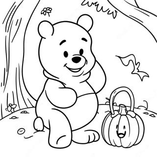 Winnie Puuh Halloween Ausmalbild 101495-39953