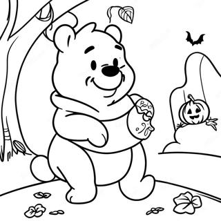 Winnie Puuh Halloween Ausmalbild 101495-39956