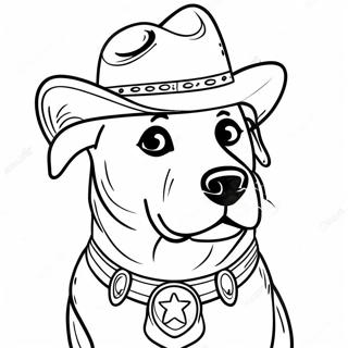 Sheriff Labrador Ausmalbilder