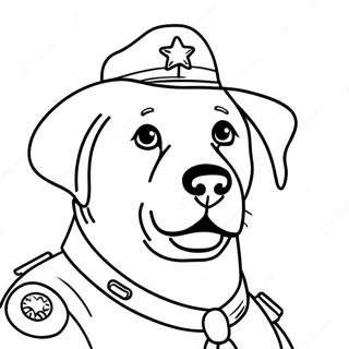 Sheriff Labrador Ausmalbild 101677-40095