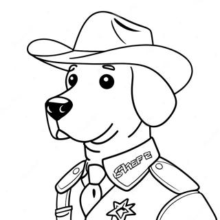 Sheriff Labrador Ausmalbild 101677-40096