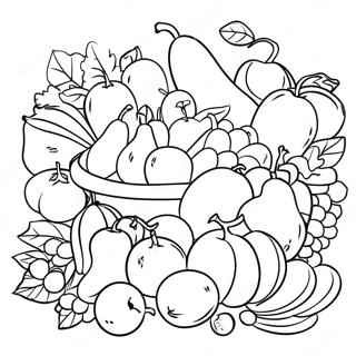 Frisches Obst Und Gemuse Auf Dem Bauernmarkt Ausmalbild 102091 40425