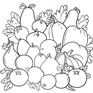 Frisches Obst Und Gemuse Auf Dem Bauernmarkt Ausmalbild 102091 40428