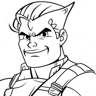Guile Mit Sonic Boom Ausmalbild 102246 40551