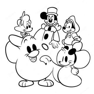 Frohliche Disney Charaktere Gute Besserung Ausmalbild 102398 40659