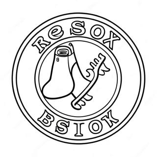 Red Sox Logo Ausmalbild 102501-40735