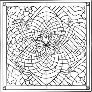 Herausforderndes Geheimnisvolles Gitter Ausmalbild 102736-40929