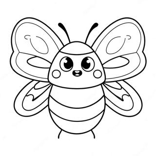 Niedliche Cartoon Motte Ausmalbild 103378-41426