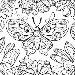 Detaillierte Mottenflugel Ausmalbild 103379-41429