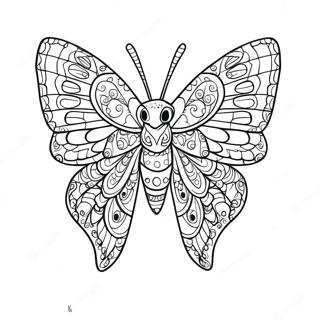 Detaillierte Mottenflugel Ausmalbild 103379-41430