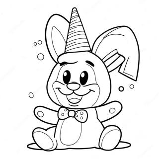 Spielzeug Bonnie Mit Lustigem Partykappe Ausmalbild 103534 41550