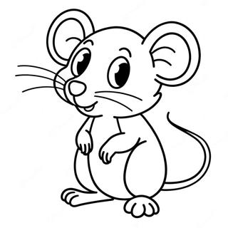 Niedliches Cartoon Ratten Ausmalbild 103583-41578