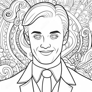 Draco Malfoy Mit Schuchterndem Lacheln Ausmalbild 103660 41647