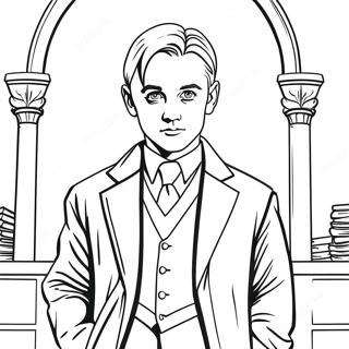 Draco Malfoy In Hogwarts Ausmalbild Ausmalbilder