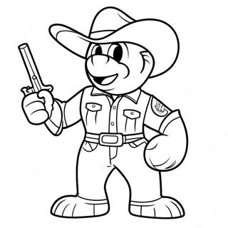 Texas Rangers Maskottchen Ausmalbild 103685-41661