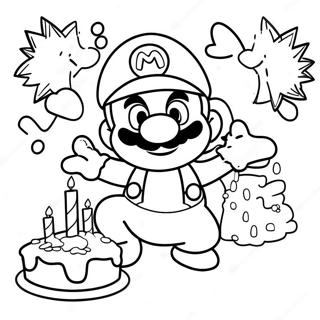 Mario Geburtstag Ausmalbilder