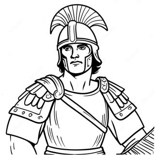 Fiercer Romischer Soldat Ausmalbild 103946-41865