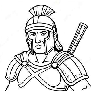 Fiercer Romischer Soldat Ausmalbild 103946-41866