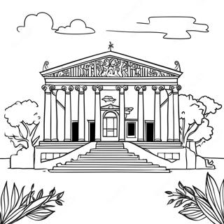 Elegante Romische Villa Ausmalbild 103947-41869