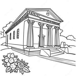 Elegante Romische Villa Ausmalbild 103947-41870