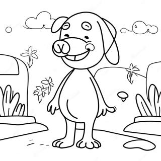 Abenteuerliches Mo Willems Ausmalbild 104022-41924