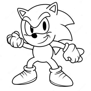 Sonic Der Igel Mit Weihnachtsmutze Ausmalbild 104046-41938