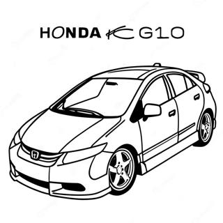 Honda Civic Ausmalbilder