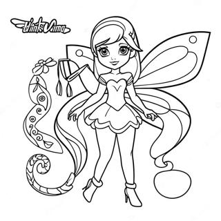 Winx Club Fee Ausmalbild 104455-42256