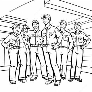 Ffa Mitglieder In Aktion Ausmalbild 104586-42361