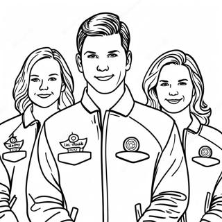 Ffa Schuler In Blauen Jacken Ausmalbild 104587 42366