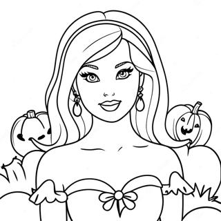 Barbie Halloween Ausmalbild 104712-42456