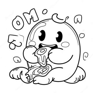 Om Nom Ausmalbild 104970-42656