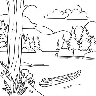 Schone Michigan Seen Ausmalbild 105355-42972