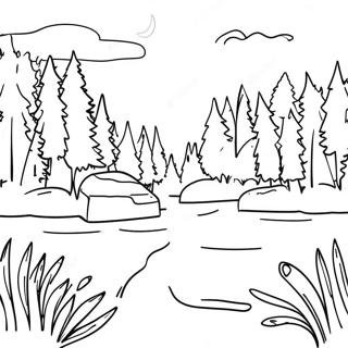 Malersche Michigan Natur Ausmalbild 105358-42982