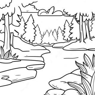 Malersche Michigan Natur Ausmalbild 105358-42983