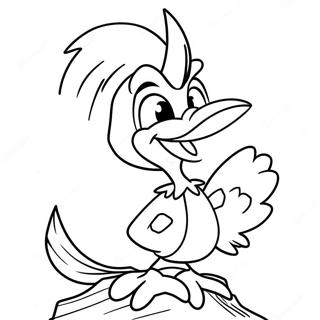 Lustiges Woody Woodpecker Ausmalbild 105459-43052
