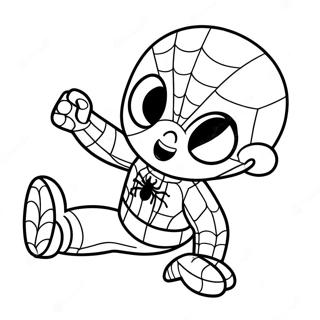 Baby Spiderman Ausmalbilder